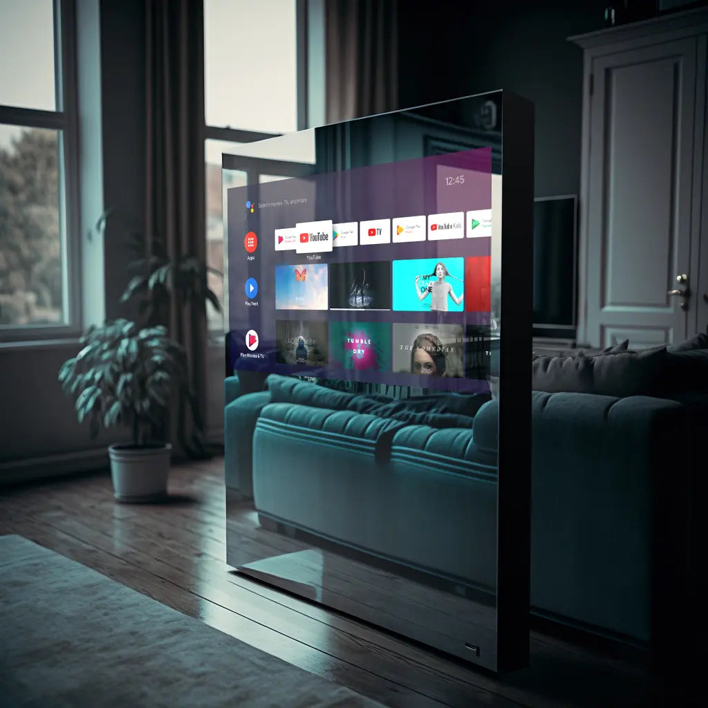 Lo specchio che si trasforma in televisione