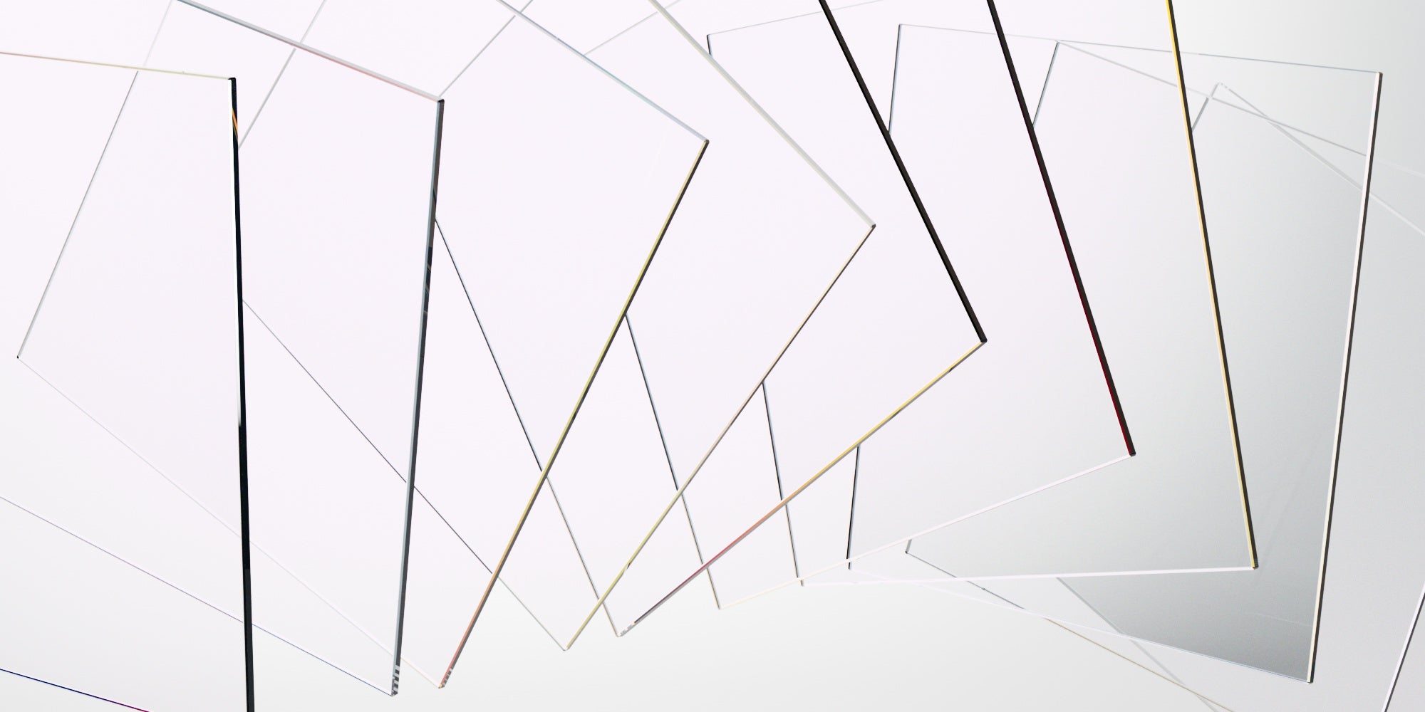 Lastre di vetro trasparente